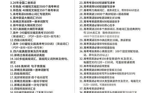 77份高中英语学习资料