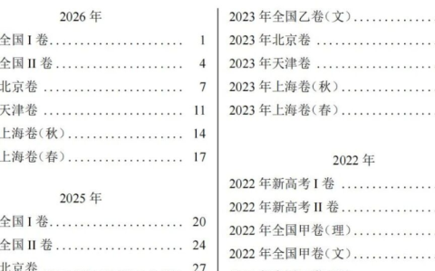 高考数学历年真题全汇总 含答案解析